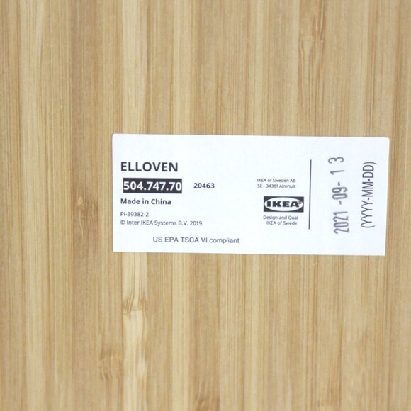 Ikea‎ ELLOVEN Monitor Stand with Drawer Steel/Bamboo White 504.747.70 - Picture 6 of 10